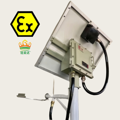 Światło uliczne o odporności na wybuchy z wykorzystaniem energii słonecznej Atex IECEx zatwierdzone WF2 IP66 100 Watt 140lm