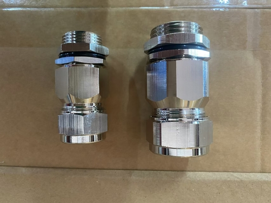 ATEX Ex Proof Cable Gland -20.C do 80.C Smooth Silver Shell IECEx Certified