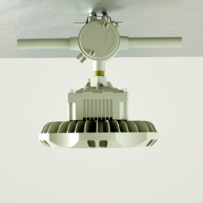 Żółty wykończenie wybuchoodporne światła LED wysokie wyloty odlewanie aluminiowe pomieszczenie kolor temperatura 3000 do 6500K dla zakładów chemicznych