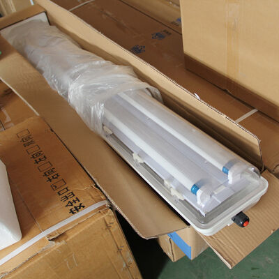 Whole Plastic GRP Anti Explosive Fluorescent Lamp 2 18w 2 36w Durable Explosion Proof Fluorescent Lighting for Factories