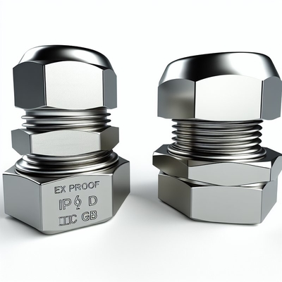 II 2G Ex Db Eb IIC T6 Gb II 2D Ex Tb IIIC T80°C Db Ex Proof Cable Gland Jednostkowa armatura drutu