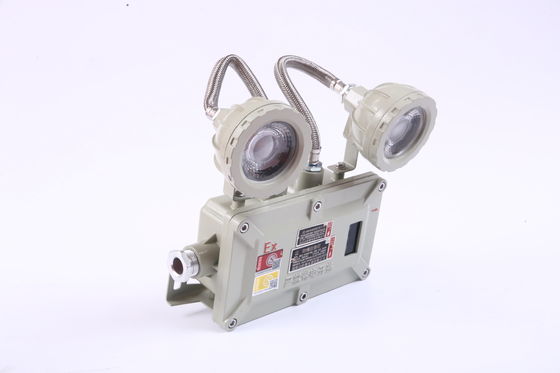 Aluminum tempered glass emergency light double point IP66 One-year warranty