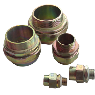 Srebro mosiądz 6-12 mm Ex Proof Clamping gruczoły Gładka powierzchnia