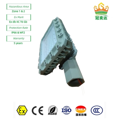 Oświetlenie uliczne LED o klasyfikacji ATEX ExProof WF2 IP66 CREE dla strefy 1 Pole naftowe/morskie 180lm/w 295≤V
