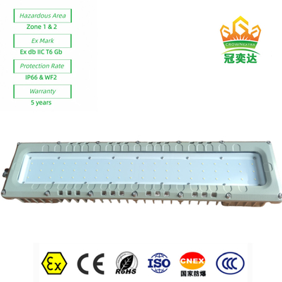 Światło liniowe ATEX IEC IP66 WF2 z przemysłowym aluminium LED
