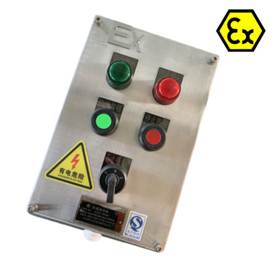 ATEX Stacje sterujące ze stali nierdzewnej IP66 Exd płomienioodporne panele sterujące z kablem wybuchoodpornym 10A