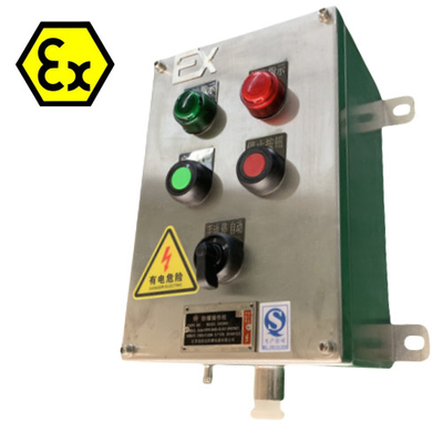 ATEX Stacje sterujące ze stali nierdzewnej IP66 Exd płomienioodporne panele sterujące z kablem wybuchoodpornym 10A
