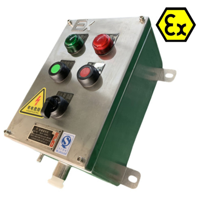 ATEX Stacje sterujące ze stali nierdzewnej IP66 Exd płomienioodporne panele sterujące z kablem wybuchoodpornym 10A