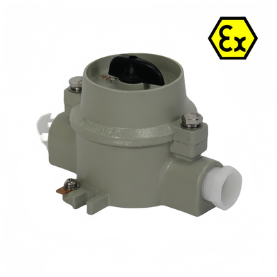 ATEX IP66 Przełącznik oświetleniowy przeciwpożarowy przeciwwybuchowy 380VAC 220VAC