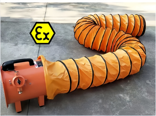 Trwały, energooszczędny wentylator osiowy Atex IP54, przeciwwybuchowy, 90-1500W, do platform wiertniczych i magazynów