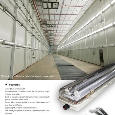 Certyfikowany ATEX wybuchoodporny urządzenie LED T5 ¥ 18W & 36W rurka, IP66 wodoodporna dla ropy naftowej & gazu & chemicznego