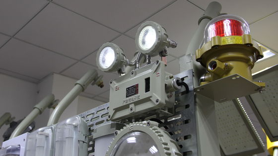 ATEX 2*3w Ip66 Outdoor LED Explosion Proof Charging Emergency Light Waterproof Double Spotlight Warehouse