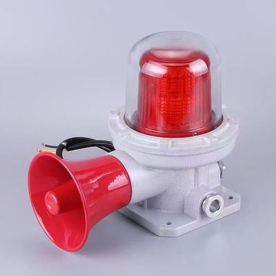 Waterproof Explosion Proof Led Light Alarm Audible And Visual Alarm  5-40W 180DB with 150 times/min