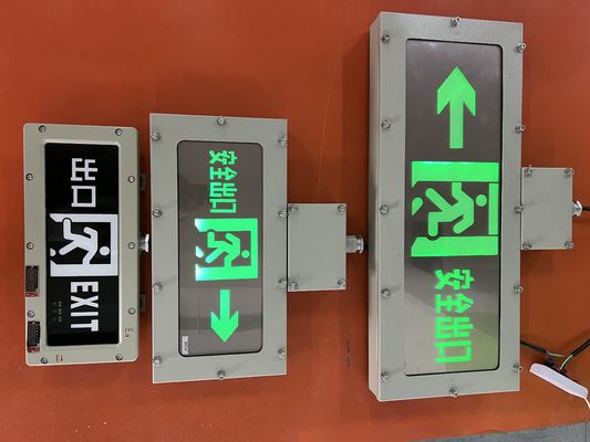 Wysokiej wytrzymałości aluminium 50000 godzin długa żywotność przeciwwybuchowe światło ewakuacyjne wyjścia awaryjnego z akumulatorem