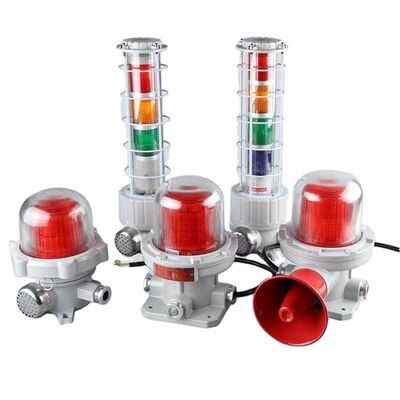 Corrosion Resistant WF2 Explosion Proof Alarm Lights 220VAC Input Voltage 50000 Hours Lifetime Industrial Safety Signals