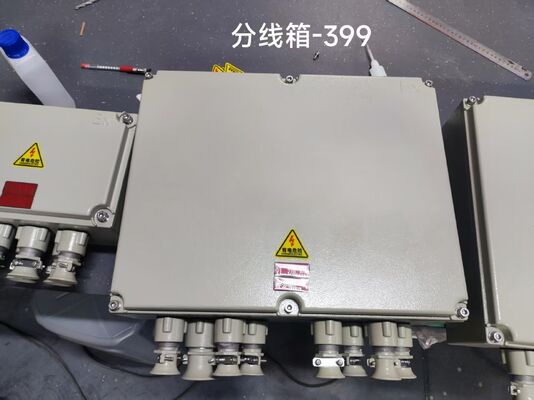 Skrzynka przyłączeniowa ze stopu aluminium, dostosowana do potrzeb klienta, przeciwwybuchowa, odporna na korozję, M20, certyfikat Atex