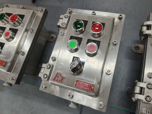 Płytka nierdzewna Niestandardowa odporność na eksplozję odporność na korozję Panel sterowania M20 Atex Certyfikowany