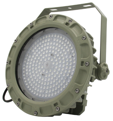 Ex IIC T6 ATEX IECEx IP66 WF2 światełko wysokiego węzła wysokiego węzła, odporne na wybuchy, spryskiwanie soli 50w-240w dla platformy wierceńskiej na morzu