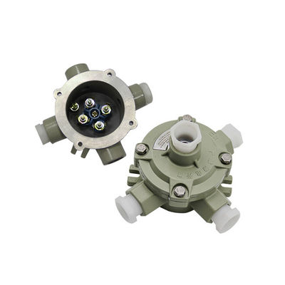 Niestandardowa obudowa IP66 wodoodporna ATEX skrzynia łącznikowa obudowa odporna na ogień 220V / 380V odlewany aluminium skrzynia łącznikowa